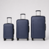 行李箱5展示图B Lightweight PP luggage set front view in 20 24 and 28 inch sizes