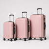 行李箱5展示图K Soft pink lightweight PP spinner luggage set 20 24 28 inch