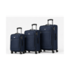 Navy blue 900D polyester softside business luggage set 3 piece