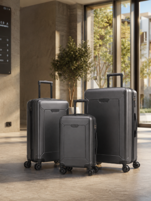 行李箱7展示图F Custom Premium Polycarbonate 3-Piece Luggage Set 20 24 28 Inch