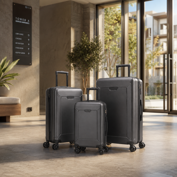 Custom Premium Polycarbonate 3-Piece Luggage Set 20 24 28 Inch