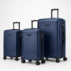 Premium Polycarbonate 3-Piece Luggage Set in navy color