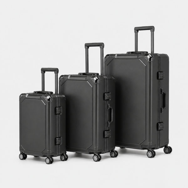 行李箱9展示图G Black Aluminum-Magnesium Alloy Luggage Set 3-piece