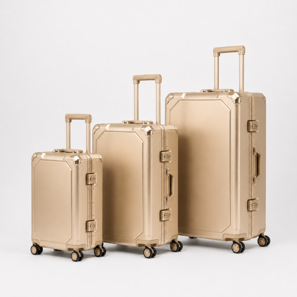 行李箱9展示图H Custom Aluminum-Magnesium Alloy Premium Luggage Set 3-Piece 20 24 28 Inch