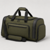 Olive green 600D RPET gym duffel bag