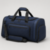 Navy blue 600D RPET gym duffel bag