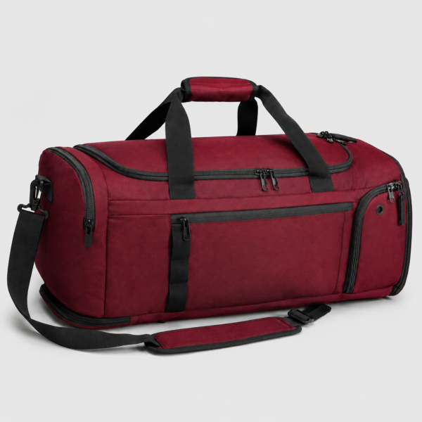 Custom RPET Convertible Gym Duffel Backpack with Shoe Compartment