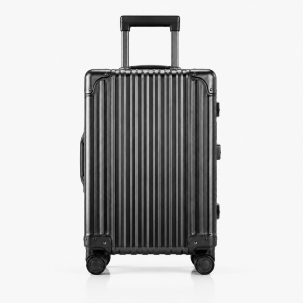 Custom Aluminum Magnesium Alloy Zipperless Luggage with Dual Locks & Spinner Wheels