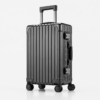 Custom Aluminum Magnesium Alloy Zipperless Luggage with Dual Locks & Spinner Wheels