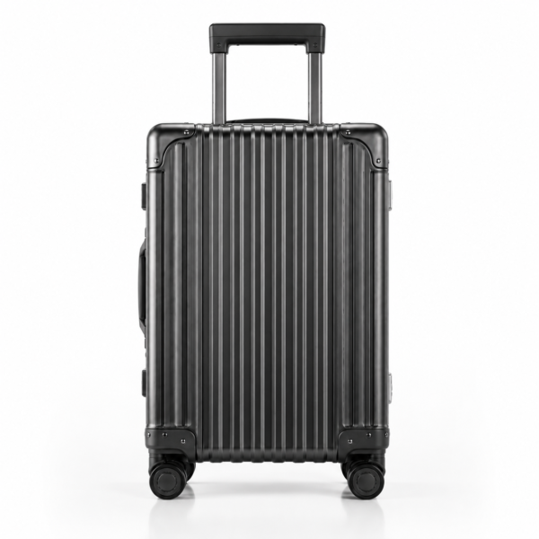 Custom Aluminum Magnesium Alloy Zipperless Luggage with Dual Locks & Spinner Wheels