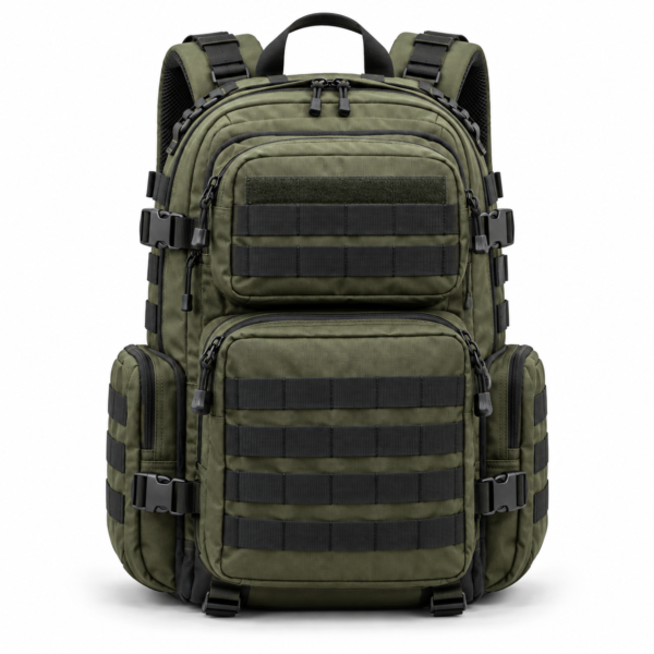 Custom MOLLE Tactical Backpack with Side Utility Pockets