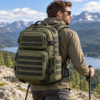 Custom MOLLE Tactical Backpack with Side Utility Pockets