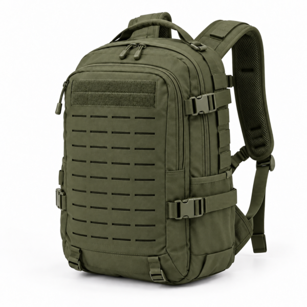 Custom Laser Cut MOLLE Tactical Backpack with Padded Laptop Compartment