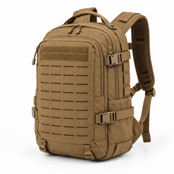 Custom Laser Cut MOLLE Tactical Backpack with Padded Laptop Compartment