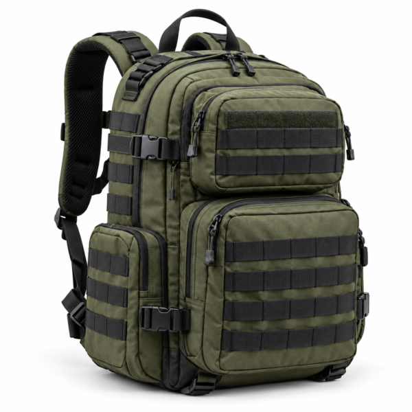 Custom MOLLE Tactical Backpack with Side Utility Pockets