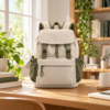 Custom Flap-Top Secondary School Backpack with Multiple Pockets