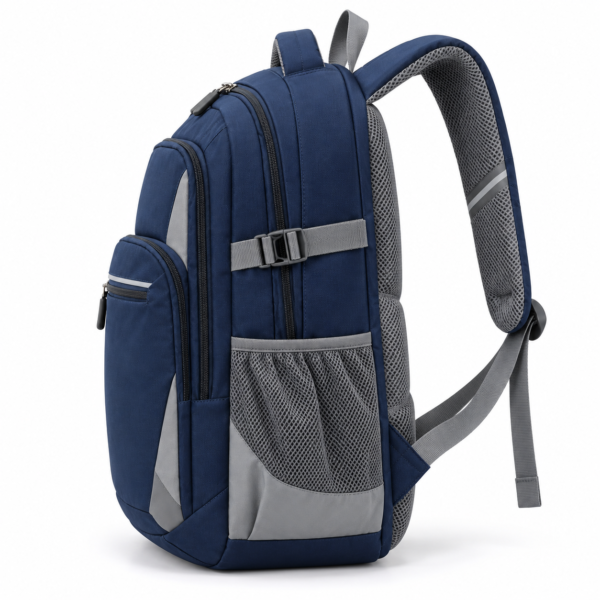 Custom Multi-Pocket Secondary School Backpack with Padded Straps