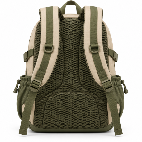 Custom Multi-Pocket Secondary School Backpack with Flap Front Pocket