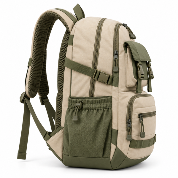 Custom Multi-Pocket Secondary School Backpack with Flap Front Pocket