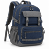 Custom Multi-Pocket Secondary School Backpack with Flap Front Pocket