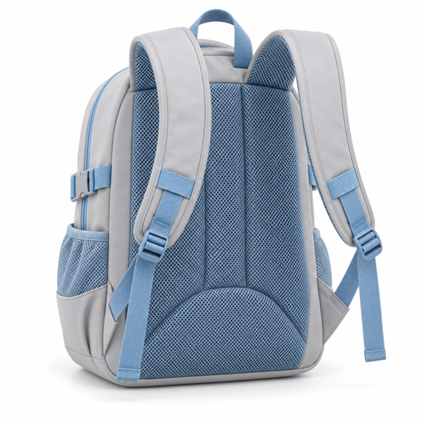 Custom Color Block Secondary School Backpack with Multiple Compartments