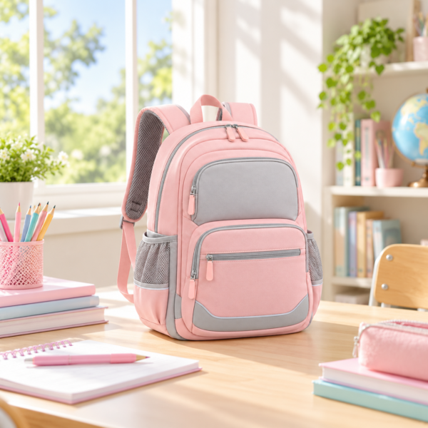 Custom Multi-Pocket Elementary School Backpack with Padded Straps