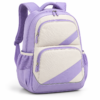 Custom Pastel Color-Block Primary School Backpack with Diagonal Front Pockets