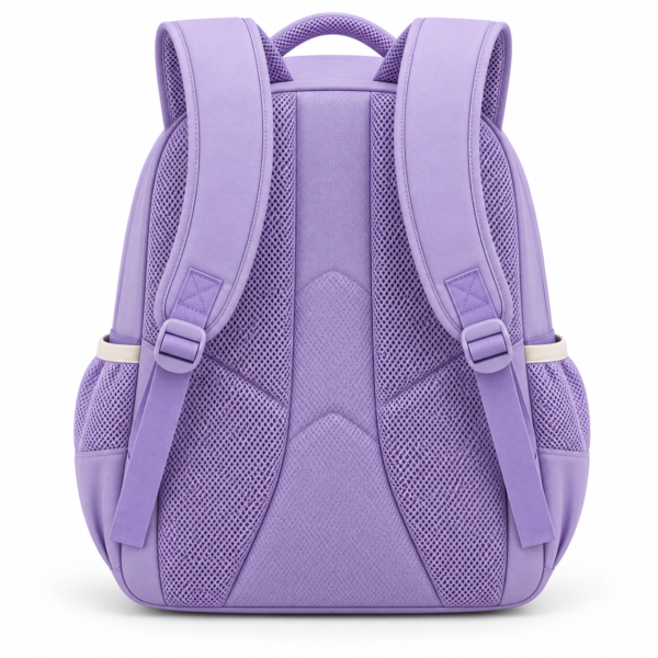 Custom Pastel Color-Block Primary School Backpack with Diagonal Front Pockets