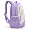 Custom Pastel Color-Block Primary School Backpack with Diagonal Front Pockets