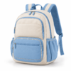 Custom Multi-Pocket Primary School Backpack with Padded Back
