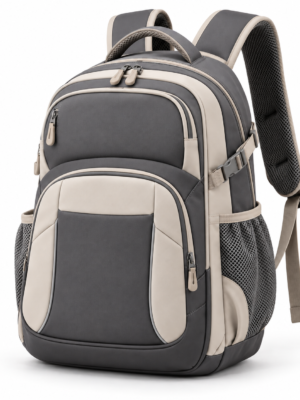 Custom Colorblock Primary School Backpack with Side Compression Straps