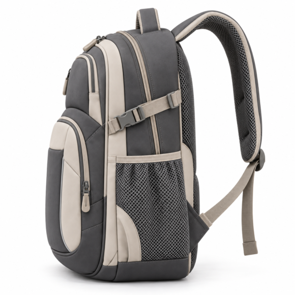 Custom Colorblock Primary School Backpack with Side Compression Straps