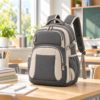 Custom Colorblock Primary School Backpack with Side Compression Straps