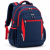 Custom Multi-Compartment Primary School Backpack with Padded Back