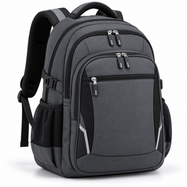 Custom Multi-Compartment Primary School Backpack with Padded Back