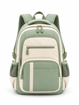 Custom Colorblock Primary School Backpack with Padded Straps