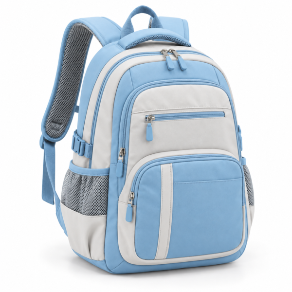 Custom Colorblock Primary School Backpack with Padded Straps