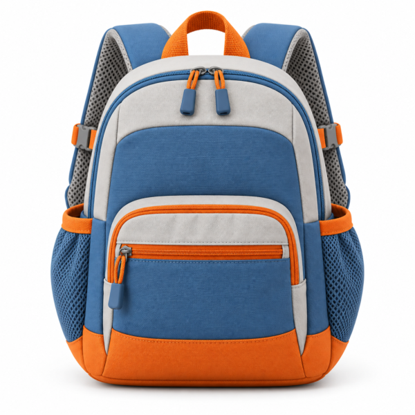Custom Color Block Preschool Backpack with Chest Strap