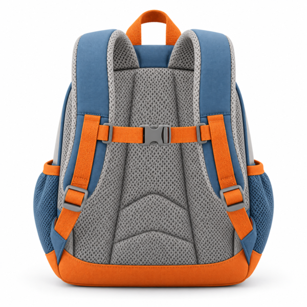 Custom Color Block Preschool Backpack with Chest Strap