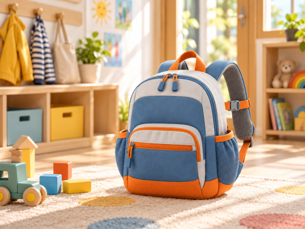 Custom Color Block Preschool Backpack with Chest Strap