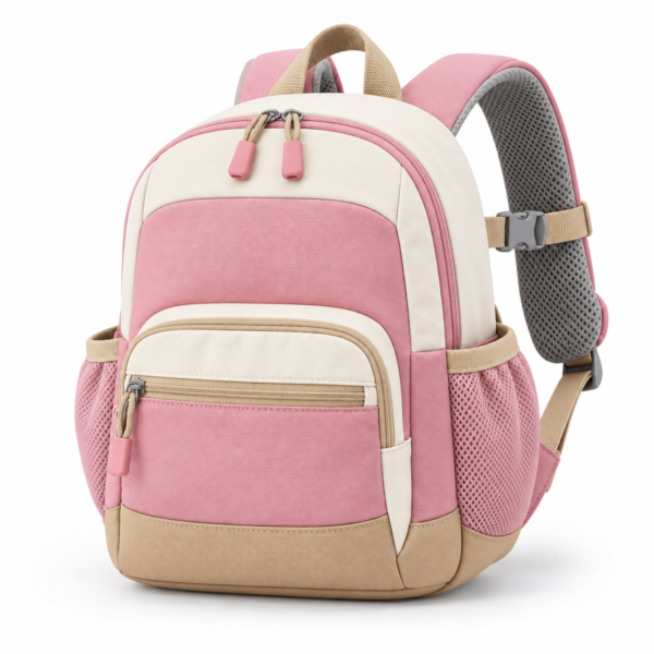 Custom Color Block Preschool Backpack with Chest Strap