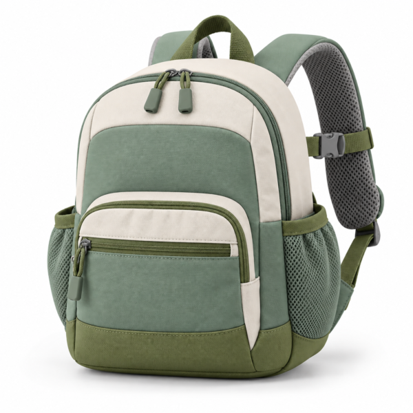 Custom Color Block Preschool Backpack with Chest Strap