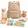 Custom Bear Ear Toddler Backpack with Front Zipper Pockets