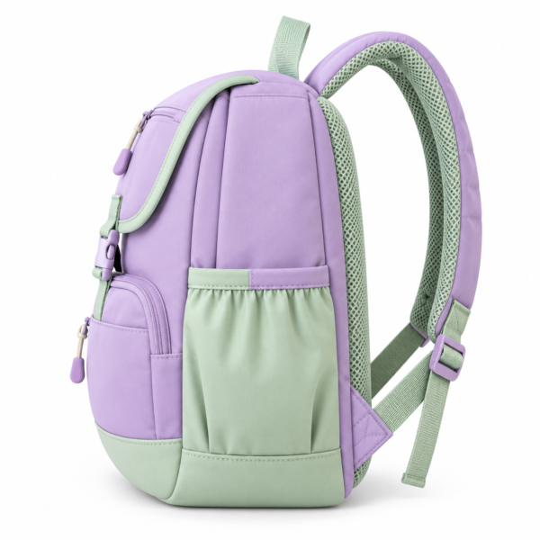 Custom Pastel Flap-Top Preschool Backpack with Front Pocket