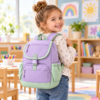 Custom Pastel Flap-Top Preschool Backpack with Front Pocket