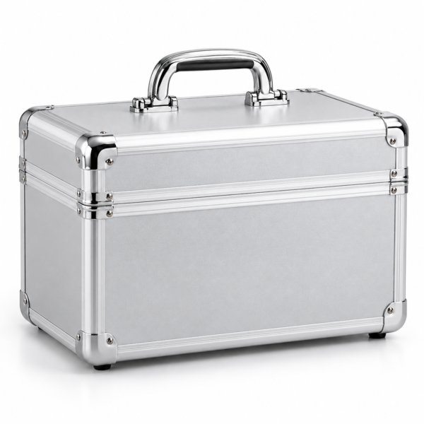 Custom Aluminum Makeup Train Case with Lockable Latches