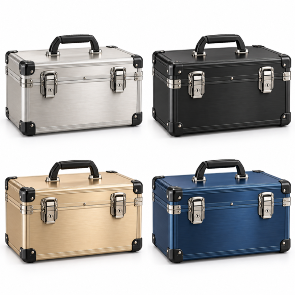 Custom Aluminum Tool Carrying Case with Dual Locking Latches