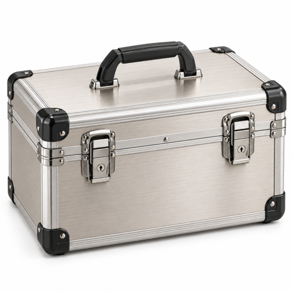 Custom Aluminum Tool Carrying Case with Dual Locking Latches