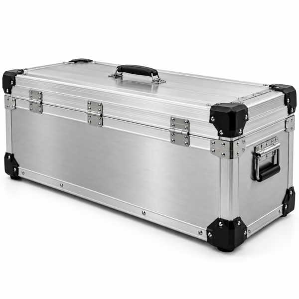 Custom Large Aluminum-Style Tool Storage Case with Reinforced Corners