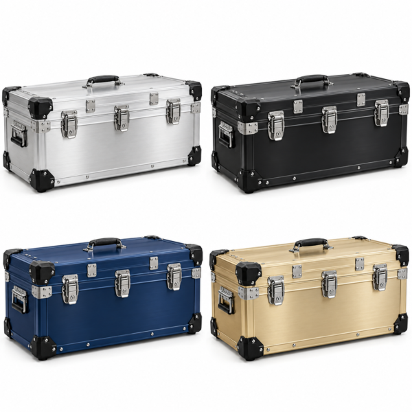 Custom Large Aluminum-Style Tool Storage Case with Reinforced Corners